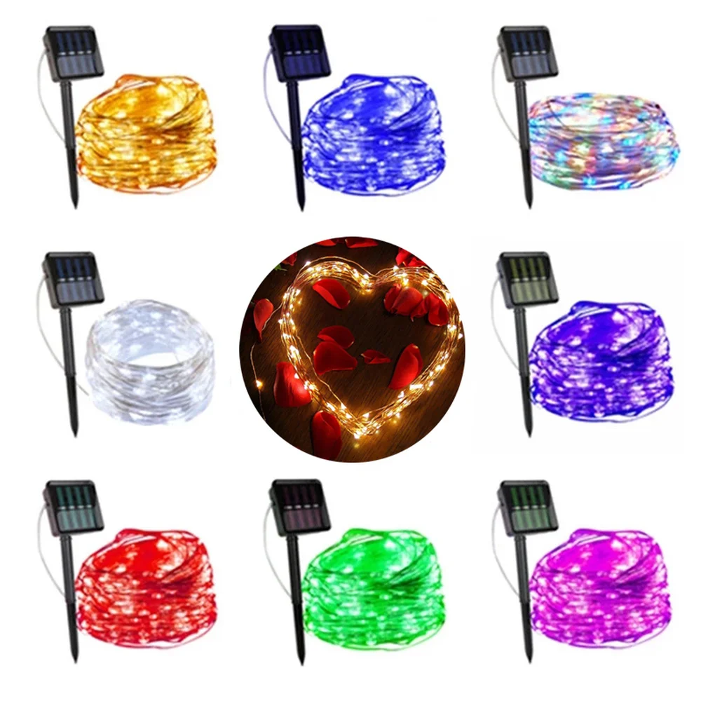 Outdoor Solar String Lights 1/2 Pack Waterproof Solar Powered Fairy Lights 8 Modes Solar Copper Wire Fairy Lights for Xmas Patio
Outdoor Solar String Lights 1/2 Pack Waterproof Solar Powered Fairy Lights 8 Modes Solar Copper Wire Fairy Lights for Xmas Patio