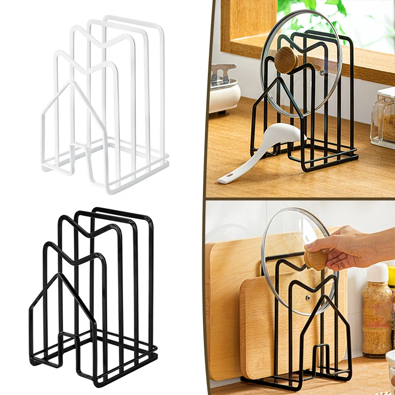 Cutting Board Holder With Compartment Iron Style Kitchen Countertop Organizer For Pot Pan Lid Chopping Board Racks Holders
Cutting Board Holder With Compartment Iron Style Kitchen Countertop Organizer For Pot Pan Lid Chopping Board Racks Holders