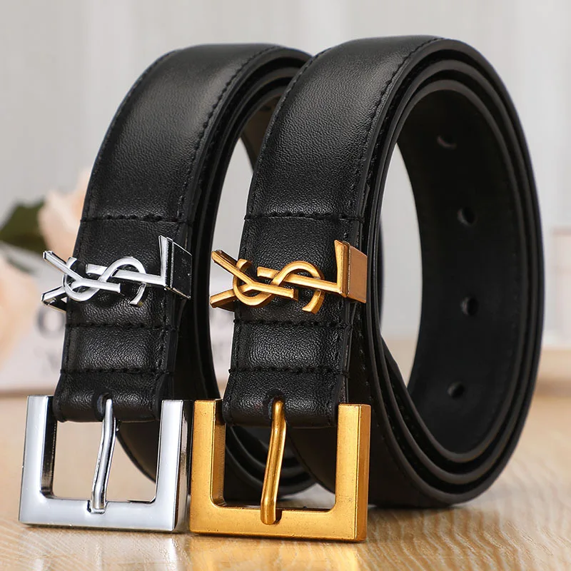 New High-quality Designer Belts Women Fashion the Same Leather Belt Smooth Buckle Thin Belt Letter Ladies Casual Fashion Belts
New High-quality Designer Belts Women Fashion the Same Leather Belt Smooth Buckle Thin Belt Letter Ladies Casual Fashion Belts