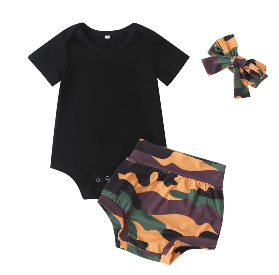 Baby Girl Boy Clothes set Kid Camouflage Printed Tops Bodysuit Tops Short Pants Headbands Outfits Summer 3Pcs Casual boy 0-18M
Baby Girl Boy Clothes set Kid Camouflage Printed Tops Bodysuit Tops Short Pants Headbands Outfits Summer 3Pcs Casual boy 0-18M