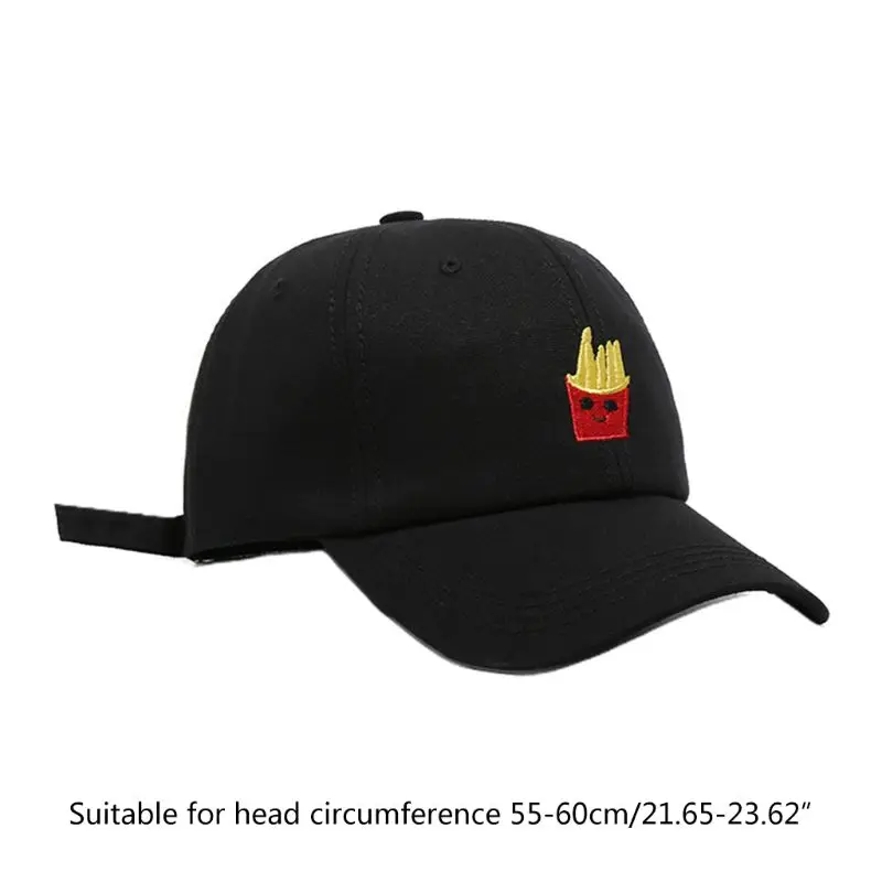 Unisex Summer Outdoor Sunscreen Baseball Cap Cartoon French Fries Bread Fruit Embroidery Hip Hop Snapback Dad Hat
Unisex Summer Outdoor Sunscreen Baseball Cap Cartoon French Fries Bread Fruit Embroidery Hip Hop Snapback Dad Hat