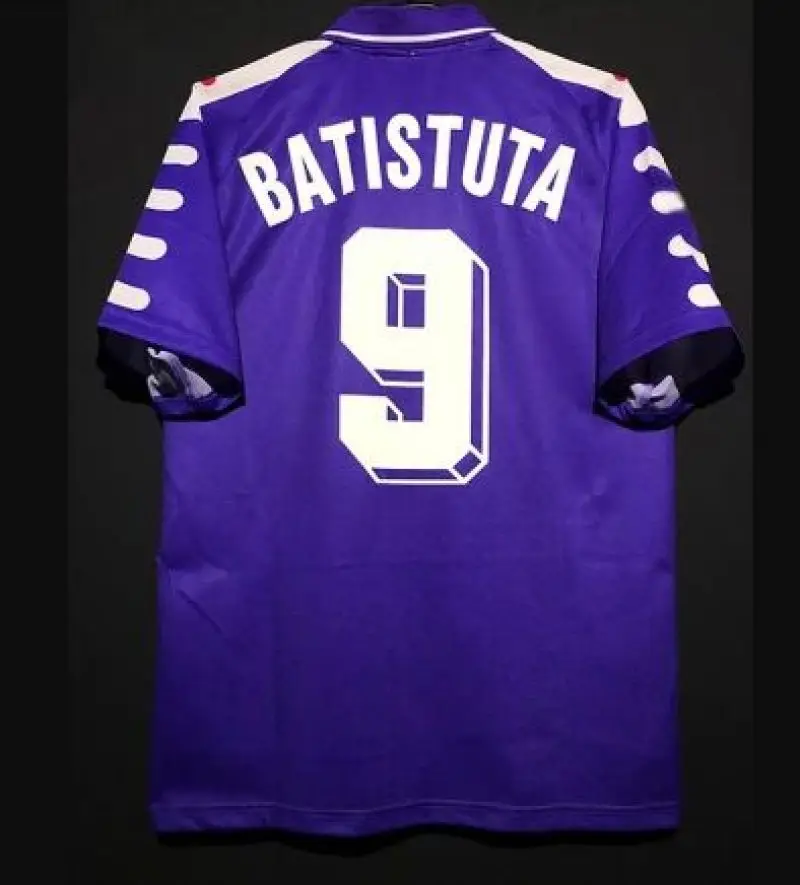 Maglia calcio retro 1998 1999 Batistuta rui costa manga curta classico Masculino puple camisas do vintage
Maglia calcio retro 1998 1999 Batistuta rui costa manga curta classico Masculino puple camisas do vintage