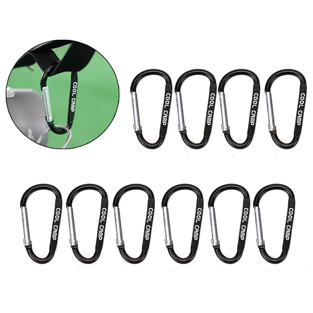 10 Pack D Shape Black Aluminum Carabiner Durable Aluminum Alloy Clip Snap Hook Outdoor Climbing Camping Equipment
10 Pack D Shape Black Aluminum Carabiner Durable Aluminum Alloy Clip Snap Hook Outdoor Climbing Camping Equipment