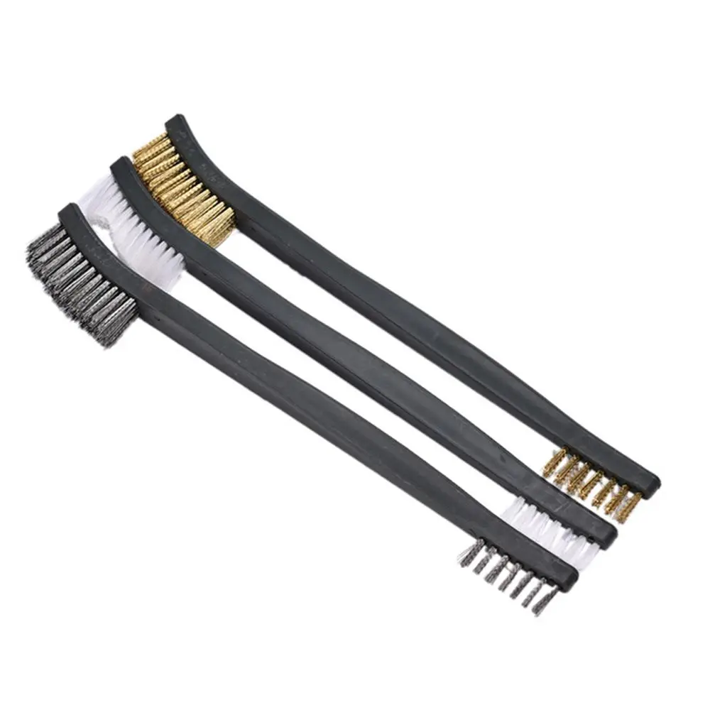 BestP 3 pcs Mini Wire Brush Set Steel Brass Nylon Cleaning Polishing Detail Metal Rust Brush
BestP 3 pcs Mini Wire Brush Set Steel Brass Nylon Cleaning Polishing Detail Metal Rust Brush
