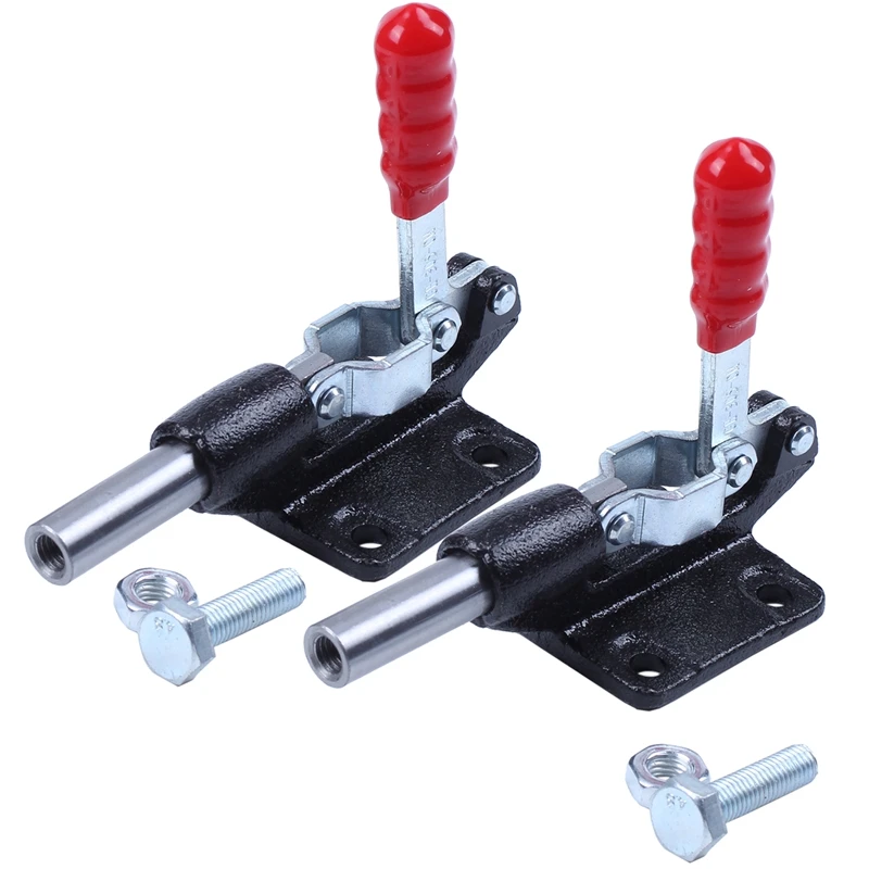 2Pcs Toggle Clamp 90 Degree Capacity 227Kg 500Lbs 32mm Plunger Stroke Push Pull Toggle Clamp Rod Arm Welding Machine
2Pcs Toggle Clamp 90 Degree Capacity 227Kg 500Lbs 32mm Plunger Stroke Push Pull Toggle Clamp Rod Arm Welding Machine