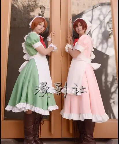 Free post Anime Axis Power Hetalia cosplay Feliciano Vargas Halloween Japanese Harajuku pink green color Maid costumes cartoon 
Free post Anime Axis Power Hetalia cosplay Feliciano Vargas Halloween Japanese Harajuku pink green color Maid costumes cartoon