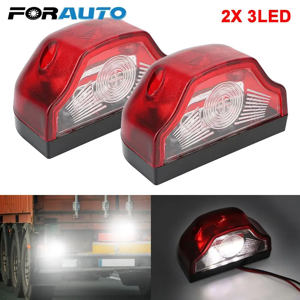 2Pcs 12V-24V E9 Car Number Lamps Car License Plate Light 3 LED for Waterproof Lorry Truck Trailer White Light Car Accessories
2Pcs 12V-24V E9 Car Number Lamps Car License Plate Light 3 LED for Waterproof Lorry Truck Trailer White Light Car Accessories