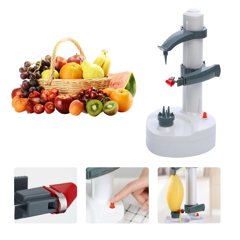 Multi-function Electric Peeler Automatic Fruit Peeler Vegetable Cutter Three Spare Blades Potato Peeler Machine Stainless Steel
Multi-function Electric Peeler Automatic Fruit Peeler Vegetable Cutter Three Spare Blades Potato Peeler Machine Stainless Steel