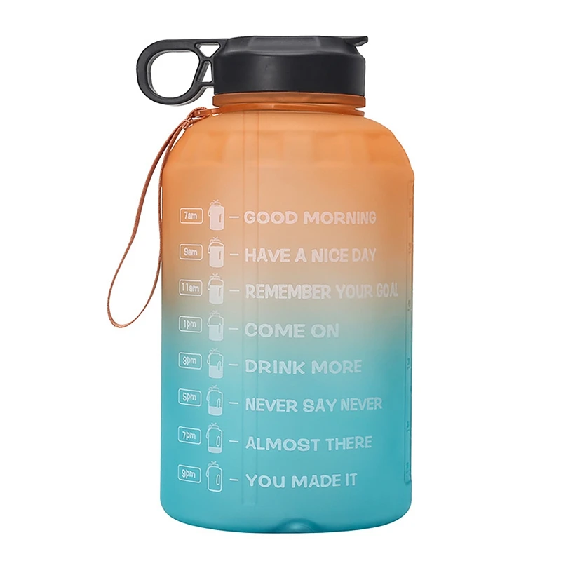 Large Half Gallon Motivational Water Bottle With Straw And Time Marker Sport Water Jug With Handle For Fitness
Large Half Gallon Motivational Water Bottle With Straw And Time Marker Sport Water Jug With Handle For Fitness