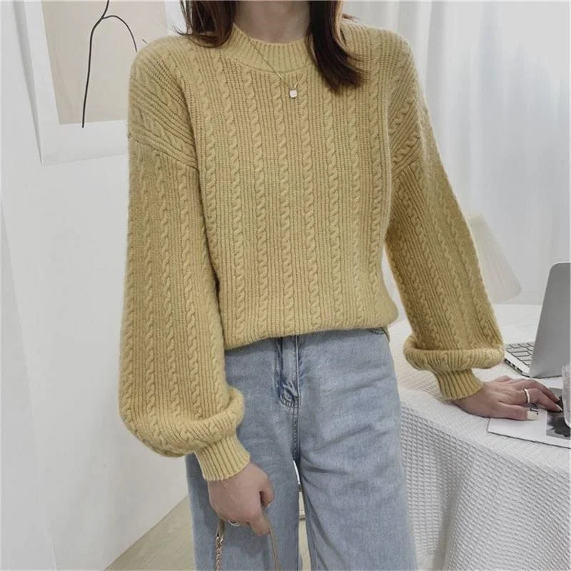 Women Knitted Sweater New Casual Sexy Lazy Top Women Cheap Basic Knit Sweater Simple Soft Sweaters Women Female Tops
Women Knitted Sweater New Casual Sexy Lazy Top Women Cheap Basic Knit Sweater Simple Soft Sweaters Women Female Tops