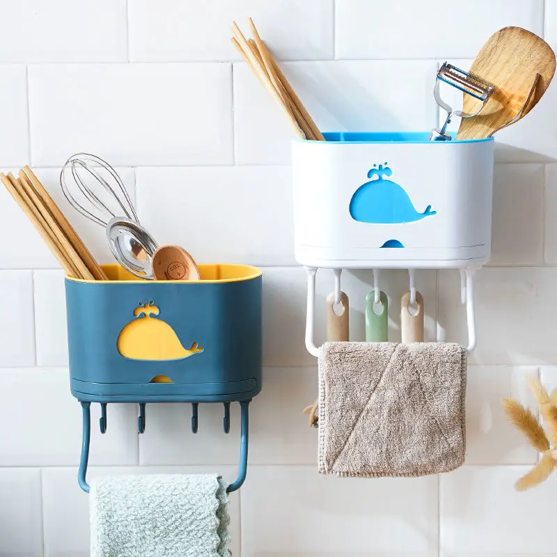 Kitchen chopstick cage wall hanging rack free punch storage box tableware tube drain rack multifunctional household chopsticks
Kitchen chopstick cage wall hanging rack free punch storage box tableware tube drain rack multifunctional household chopsticks