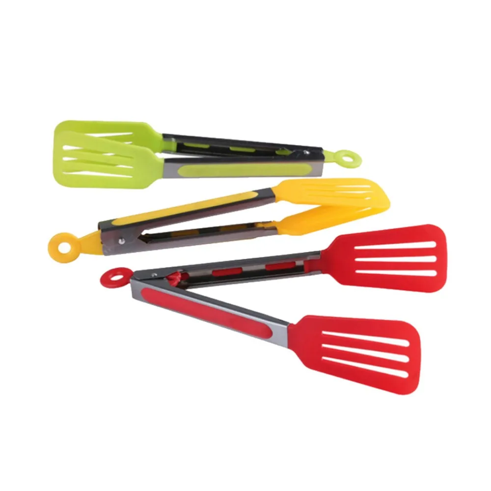 Colorful BBQ Tongs Silicone Cover Handle Kitchen Tongs Lock Design Barbecue Clip Clamp Stainless Steel Food Tongs
Colorful BBQ Tongs Silicone Cover Handle Kitchen Tongs Lock Design Barbecue Clip Clamp Stainless Steel Food Tongs