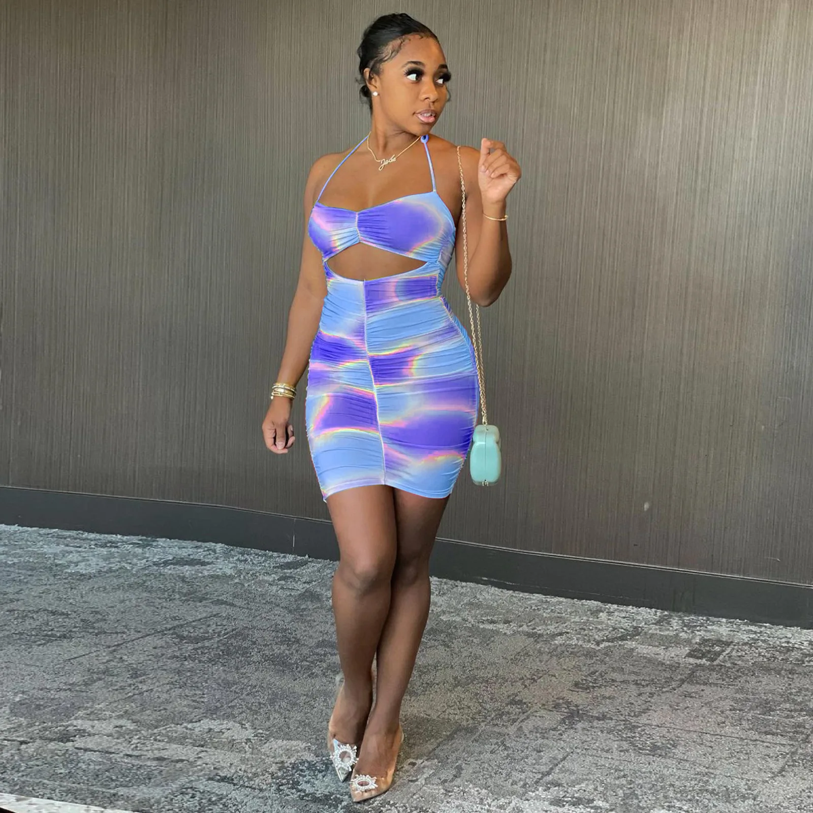 Mini Dress Women Sexy Backless Slim Fit Bodycon Party Club Dress Pleated Stretch Short Club Dress Cut Out Dresses Fitted Dresses
Mini Dress Women Sexy Backless Slim Fit Bodycon Party Club Dress Pleated Stretch Short Club Dress Cut Out Dresses Fitted Dresses