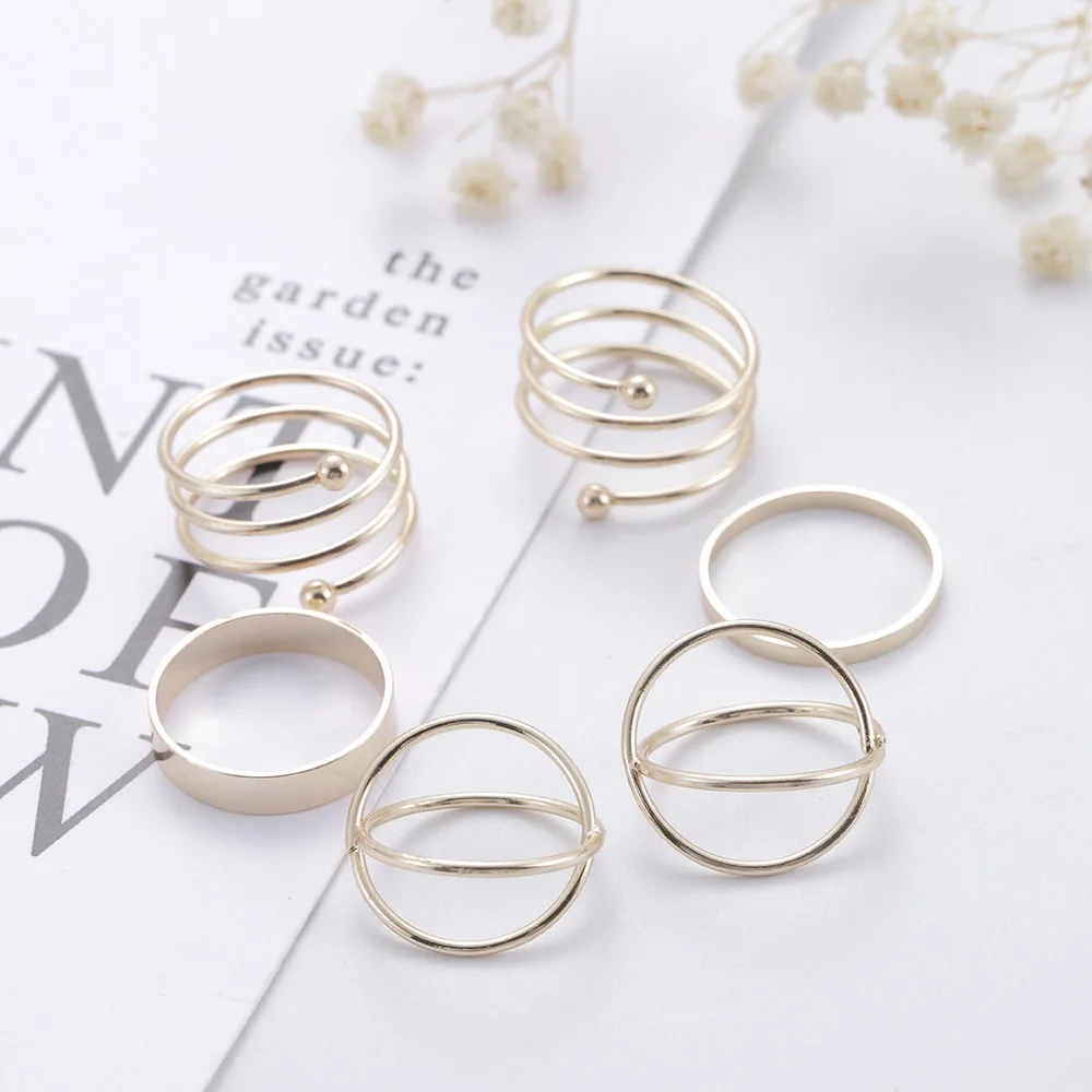 New Six Piece Women Ring Temperament Multi Layer Ring Geometry Beautiful Finger Metal Jewelry 2021 Korean Popular Accessories
New Six Piece Women Ring Temperament Multi Layer Ring Geometry Beautiful Finger Metal Jewelry 2021 Korean Popular Accessories