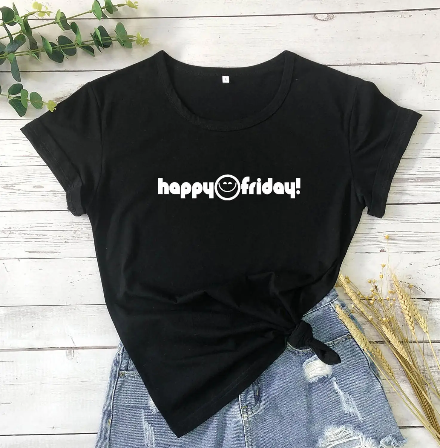 Happy Friday T Shirt cute graphic women fashion hipster grunge tumblr young hipster quote party street style cotton tee gift top
Happy Friday T Shirt cute graphic women fashion hipster grunge tumblr young hipster quote party street style cotton tee gift top