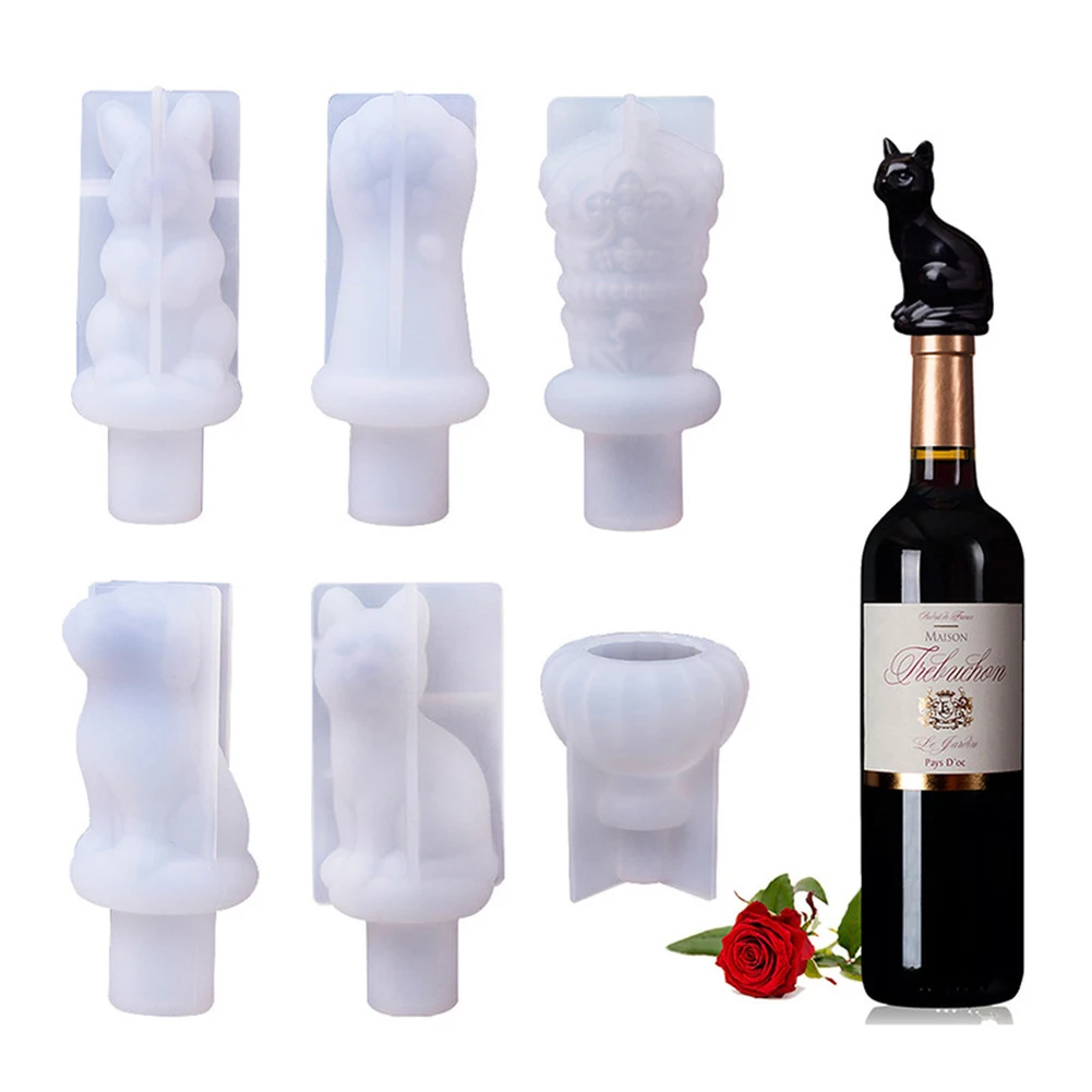 Red Wine Bottle Stopper Crystal Epoxy Resin Mold Crown Cat Claw Rabbit Cork Silicone Mold Home Bar Wine Tools Decorations New
Red Wine Bottle Stopper Crystal Epoxy Resin Mold Crown Cat Claw Rabbit Cork Silicone Mold Home Bar Wine Tools Decorations New