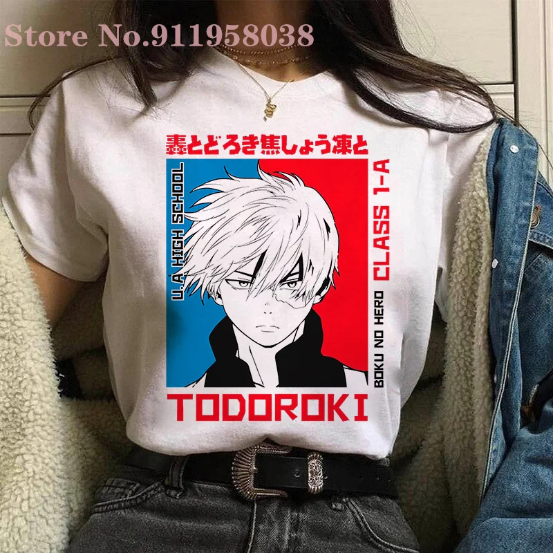 Harajuku Anime My Hero Academy T-shirt Shoto Todoroki Anime Cartoon Graphic Print Fashion Casual Tops women/man T-Shirts
Harajuku Anime My Hero Academy T-shirt Shoto Todoroki Anime Cartoon Graphic Print Fashion Casual Tops women/man T-Shirts