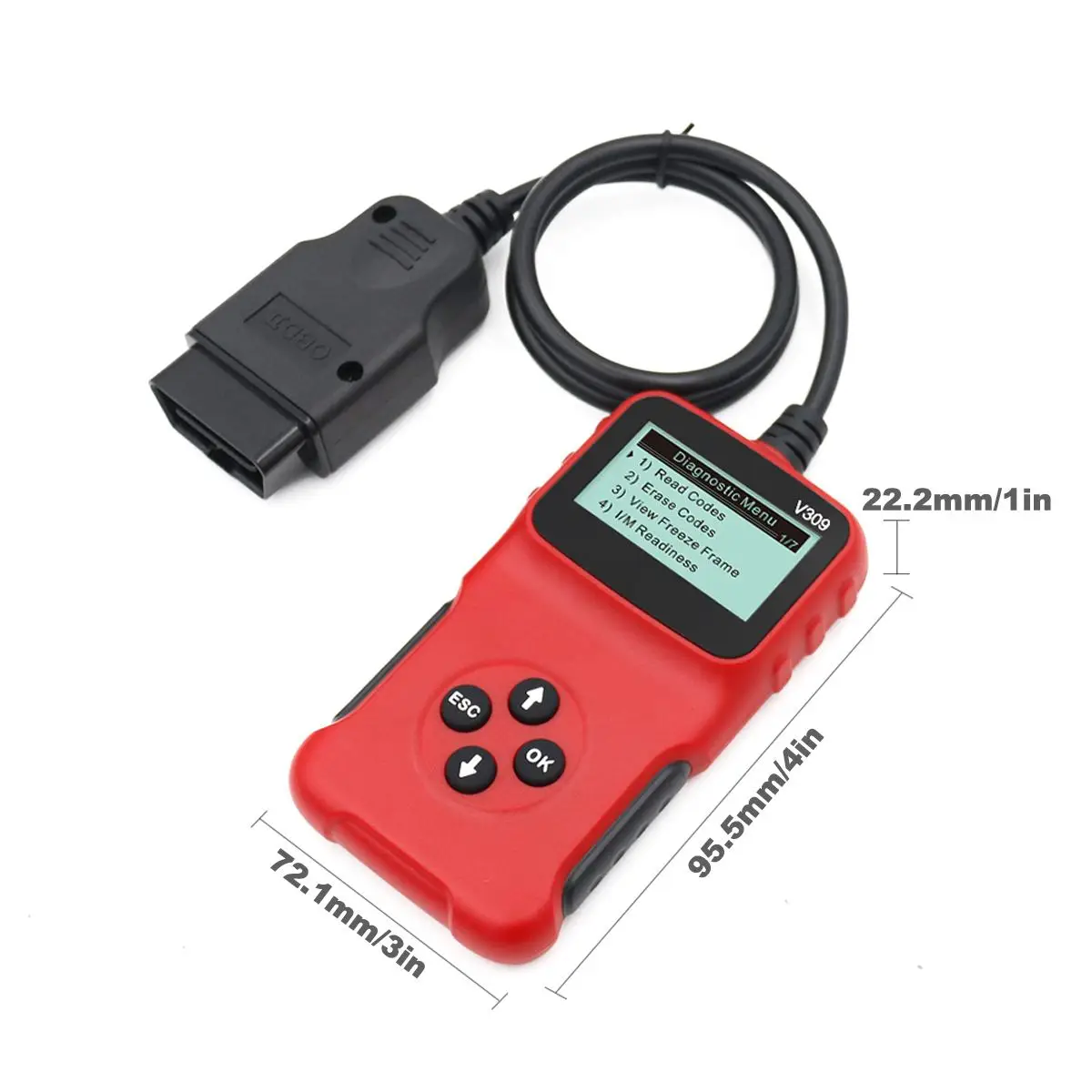 V309 OBD2 OBDII Auto Car Fault Code Reader Diagnostic Scanner Handheld Car Diagnostic Repair Tool Automotive Erase/Reset
V309 OBD2 OBDII Auto Car Fault Code Reader Diagnostic Scanner Handheld Car Diagnostic Repair Tool Automotive Erase/Reset