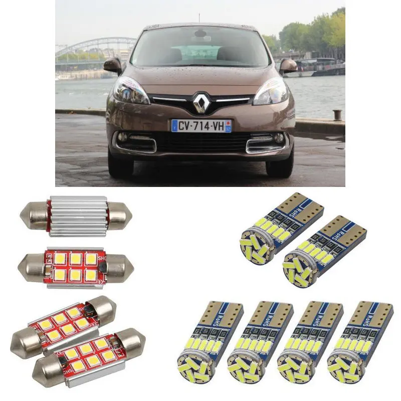 Внутренний светодиодный автомобильный светильник s для Renault scenic 3 jz01 2009