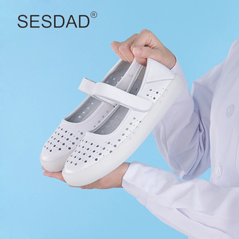 Fashion Young Ladies Genuine Leather Doctor Work Shoes New Comfortable Flat Mary Jane Nurse Shoes Women's White Flats Size 35-40 
Fashion Young Ladies Genuine Leather Doctor Work Shoes New Comfortable Flat Mary Jane Nurse Shoes Women's White Flats Size 35-40