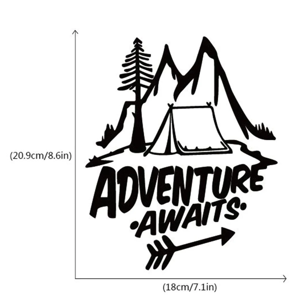 20*18cm Adventure Awaits Pine Tree Travel Mountains Stickers Decals Car Sticker Bumper sticker Color Wrap Car Accessories
20*18cm Adventure Awaits Pine Tree Travel Mountains Stickers Decals Car Sticker Bumper sticker Color Wrap Car Accessories