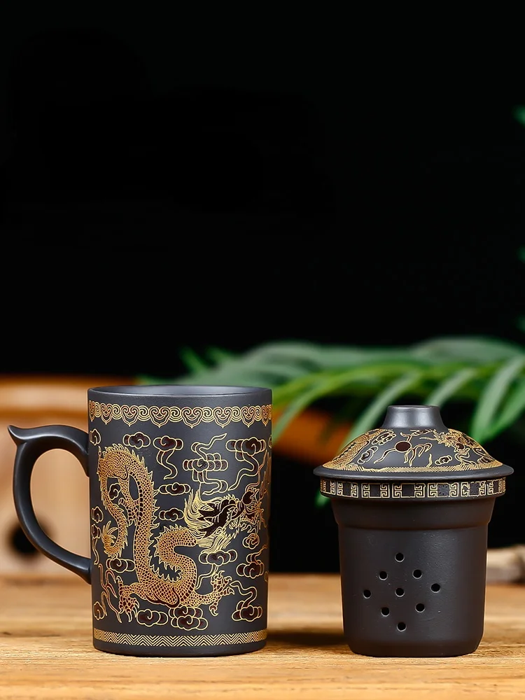 Purple Sand Cup with Lid Filter Bubble Home Teacup Office Ceramic Cup Chinese Large Master Cup Exquisite Teacup
Purple Sand Cup with Lid Filter Bubble Home Teacup Office Ceramic Cup Chinese Large Master Cup Exquisite Teacup