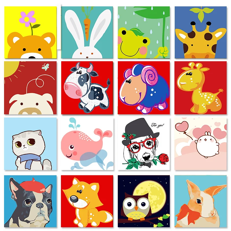 GATYZTORY 20x20cm Cartoon Animals DIY Painting by Numbers for Kids Picture by Numbers with frame Home Decor Unique Gift
GATYZTORY 20x20cm Cartoon Animals DIY Painting by Numbers for Kids Picture by Numbers with frame Home Decor Unique Gift
