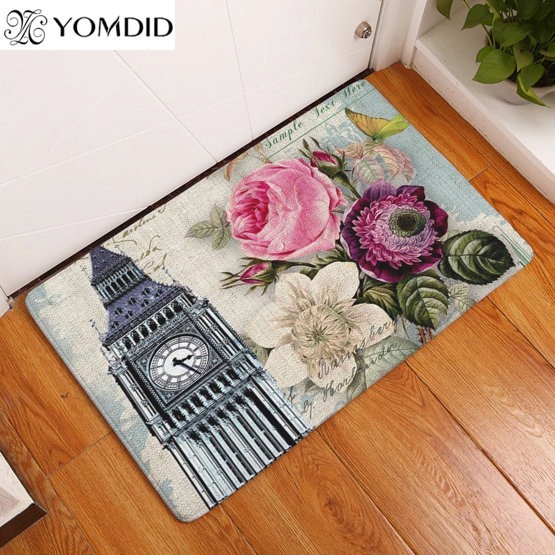 Европейские коврики с архитектурным принтом, напольные коврики в стиле ретро с цветочным принтом, напольные коврики для кухни и ванной, 40x60, 50x80 см, домашний декор 
Европейские коврики с архитектурным принтом, напольные коврики в стиле ретро с цветочным принтом, напольные коврики для кухни и ванной, 40x60, 50x80 см, домашний декор
