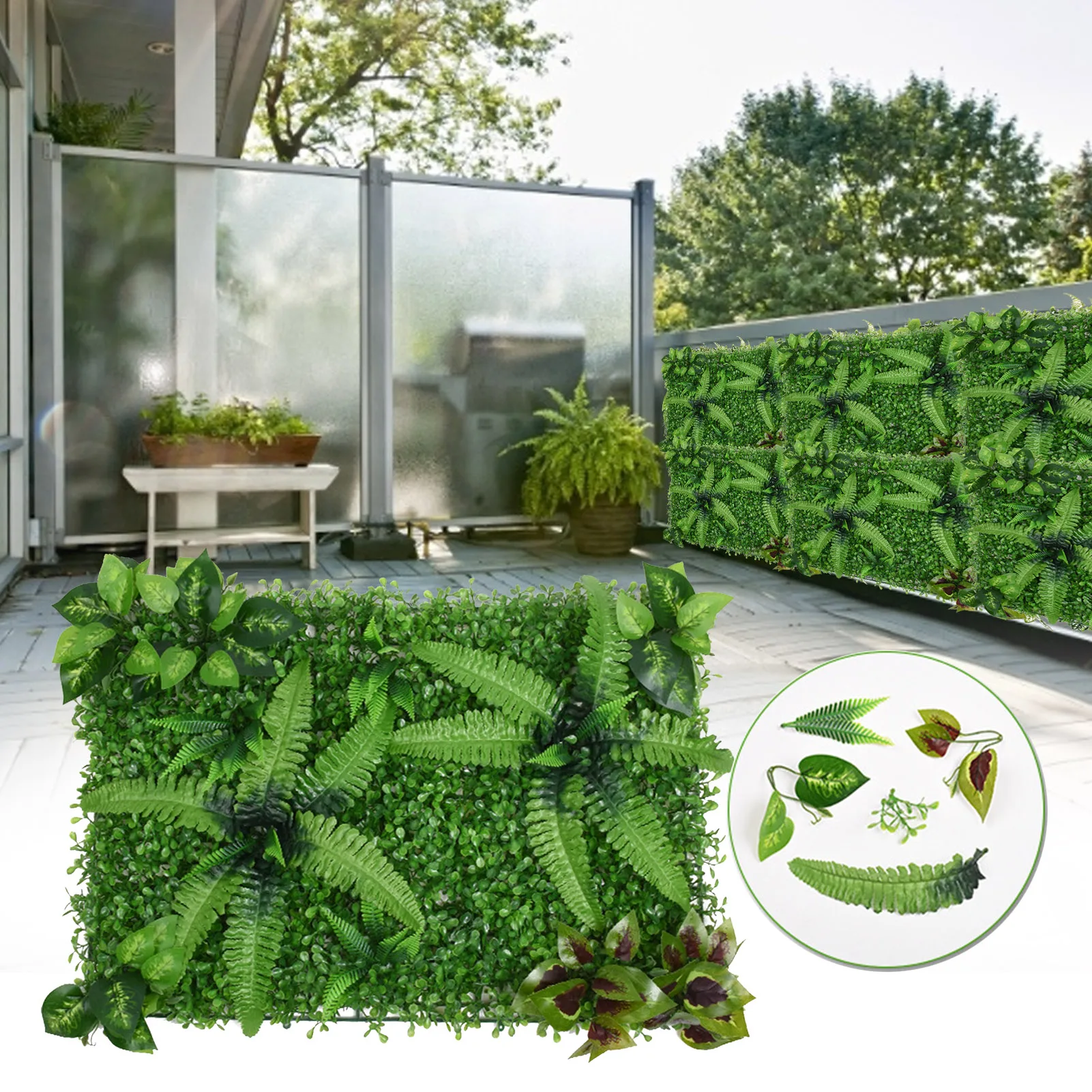 60X40CM Artificial Green Wall Landscape Plastic Grass Mat DIY Background Wall Simulation Grass Leaf Panel Garden Wall Decor
60X40CM Artificial Green Wall Landscape Plastic Grass Mat DIY Background Wall Simulation Grass Leaf Panel Garden Wall Decor