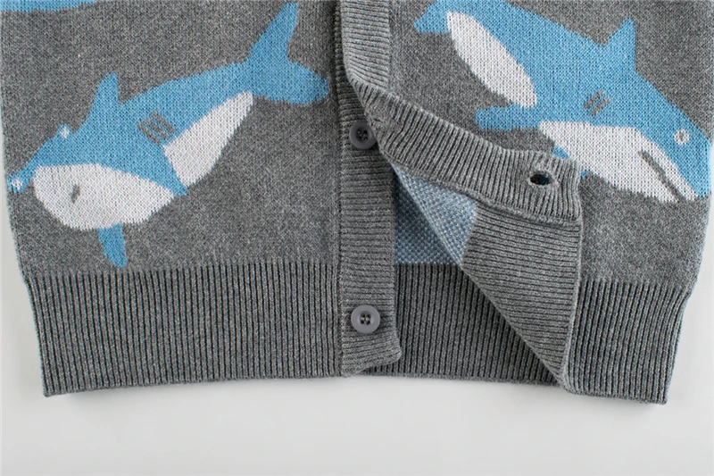 Children Autumn Clothes, Cartoon Shark Print O-Neck Long-Sleeves Single-Breasted Cardigan for Little Boys Girls 1-9 Years 2020
Children Autumn Clothes, Cartoon Shark Print O-Neck Long-Sleeves Single-Breasted Cardigan for Little Boys Girls 1-9 Years 2020