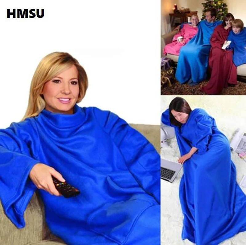 HMSU Women Men Warm Soft Coral Fleece Cuddle Snuggle Blanket with sleeve family winter warm wool blanket robe shawl with sleeve
HMSU Women Men Warm Soft Coral Fleece Cuddle Snuggle Blanket with sleeve family winter warm wool blanket robe shawl with sleeve