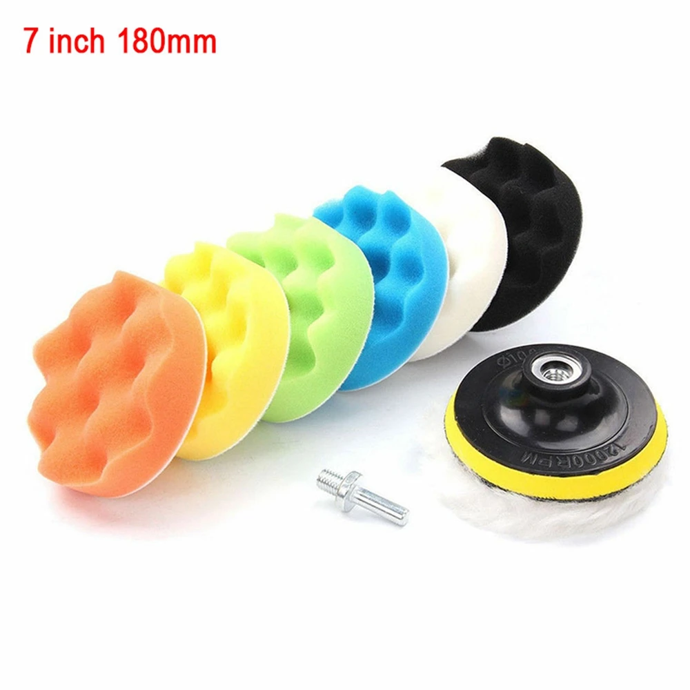 3/4/5/6/7in Автомобильная Полировочная губка, Набор накладок для автомобильного буфера, полировщика 
3/4/5/6/7in Автомобильная Полировочная губка, Набор накладок для автомобильного буфера, полировщика