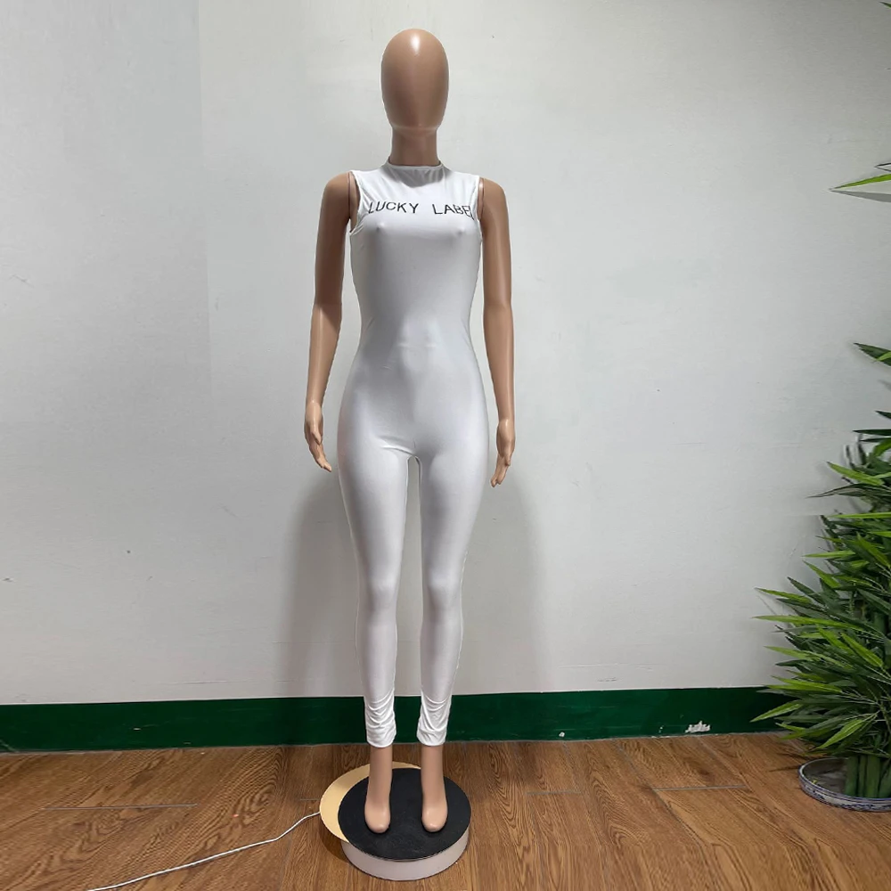 Lucky Label Embroidery Exercise Bodycon Romper Women Sexy Round Neck Sleeveless Fitness Jumpsuit Streetwear Solid Sporty Outfit
Lucky Label Embroidery Exercise Bodycon Romper Women Sexy Round Neck Sleeveless Fitness Jumpsuit Streetwear Solid Sporty Outfit