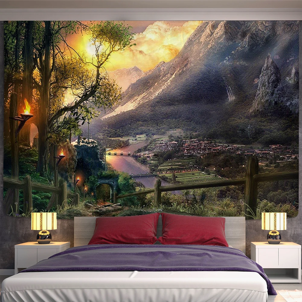 Dorf Unter Der Berg Tapisserie Wandbehang Startseite Wohnheim Hintergrund Decor Kunst Tapisserie Städtischen Wand Tuch
Dorf Unter Der Berg Tapisserie Wandbehang Startseite Wohnheim Hintergrund Decor Kunst Tapisserie Städtischen Wand Tuch