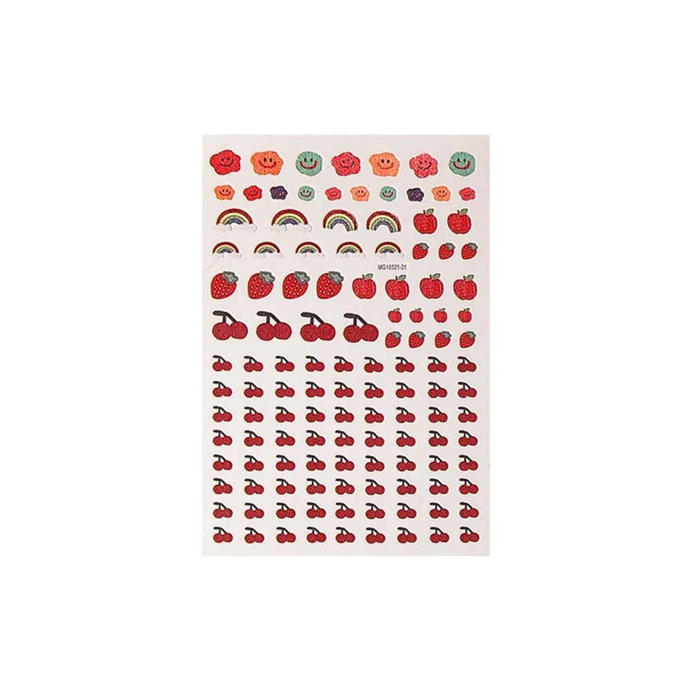 Nail Art Stickers Cartoon Bear Flower Fruit Bowknot Heart Nail Manicure Decal Stickers Japanese Style Adhesive Nail Decoration
Nail Art Stickers Cartoon Bear Flower Fruit Bowknot Heart Nail Manicure Decal Stickers Japanese Style Adhesive Nail Decoration