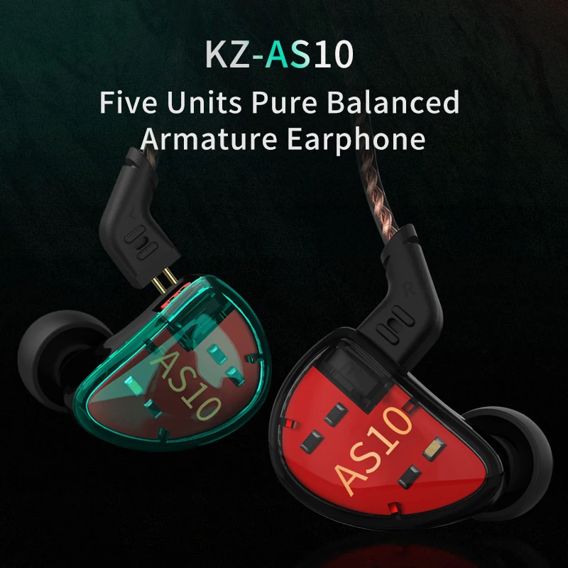 AS10 Cyan 5BA Balanced Armature Driver HIFI Bass In Earphone Monitor Game Headset Noise Cancelling Earbuds
AS10 Cyan 5BA Balanced Armature Driver HIFI Bass In Earphone Monitor Game Headset Noise Cancelling Earbuds