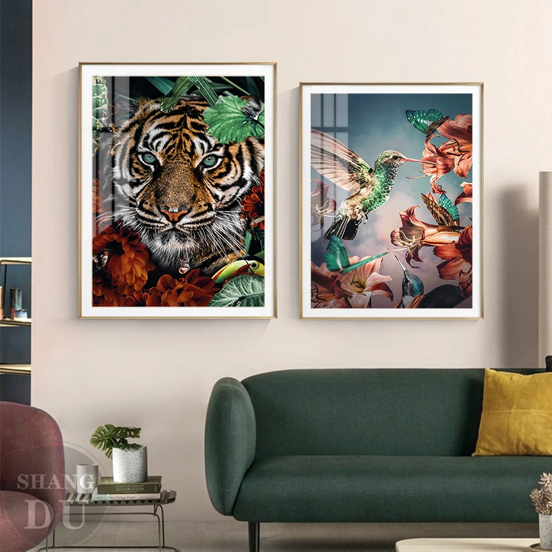 Animal In Flower Lion Tiger Deer Leopard Abstract Canvas Painting Wall Art Nordic Print Poster Picture Living Room Decorative
Animal In Flower Lion Tiger Deer Leopard Abstract Canvas Painting Wall Art Nordic Print Poster Picture Living Room Decorative