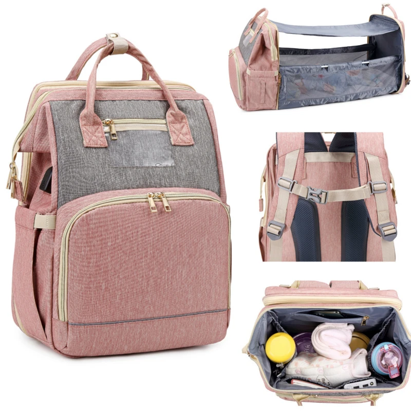 Diaper Bag Backpack Fold Crib Maternity Backpacks Large Capacity Multifunction Baby Care Stroller Bags Waterproof and Stylish
Diaper Bag Backpack Fold Crib Maternity Backpacks Large Capacity Multifunction Baby Care Stroller Bags Waterproof and Stylish