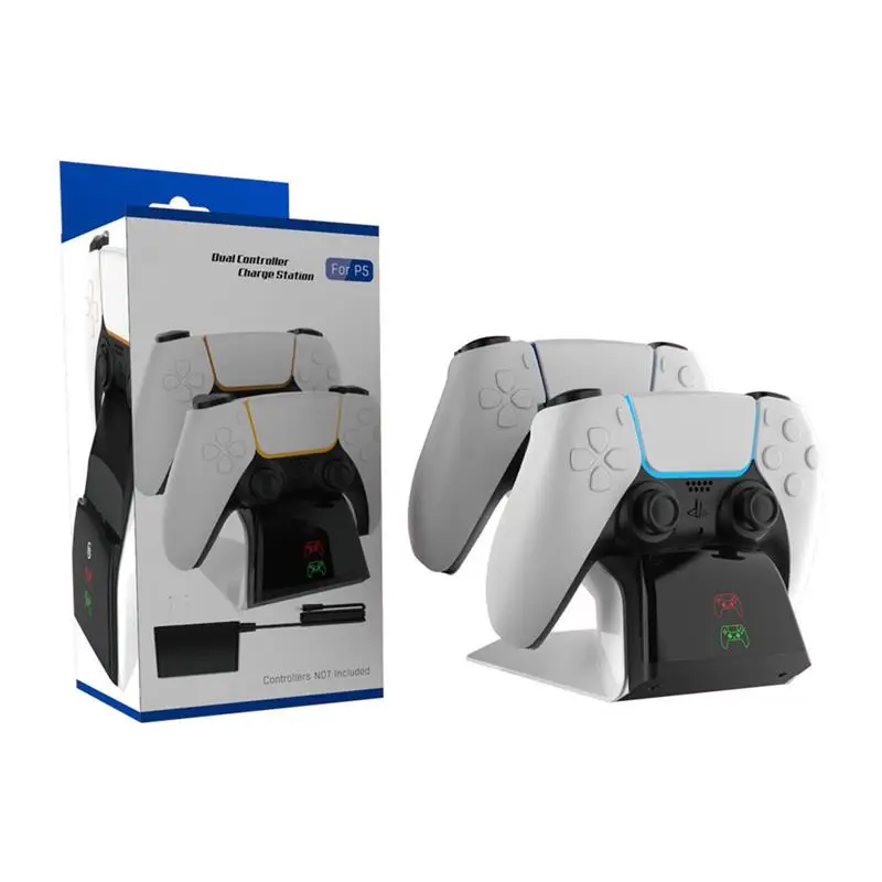1Pc Wireles Controller Charger Station Stand For PS5 LED Indicator Fast Charging Dual Slot Dock for PS5 Wireless Game Controller
1Pc Wireles Controller Charger Station Stand For PS5 LED Indicator Fast Charging Dual Slot Dock for PS5 Wireless Game Controller