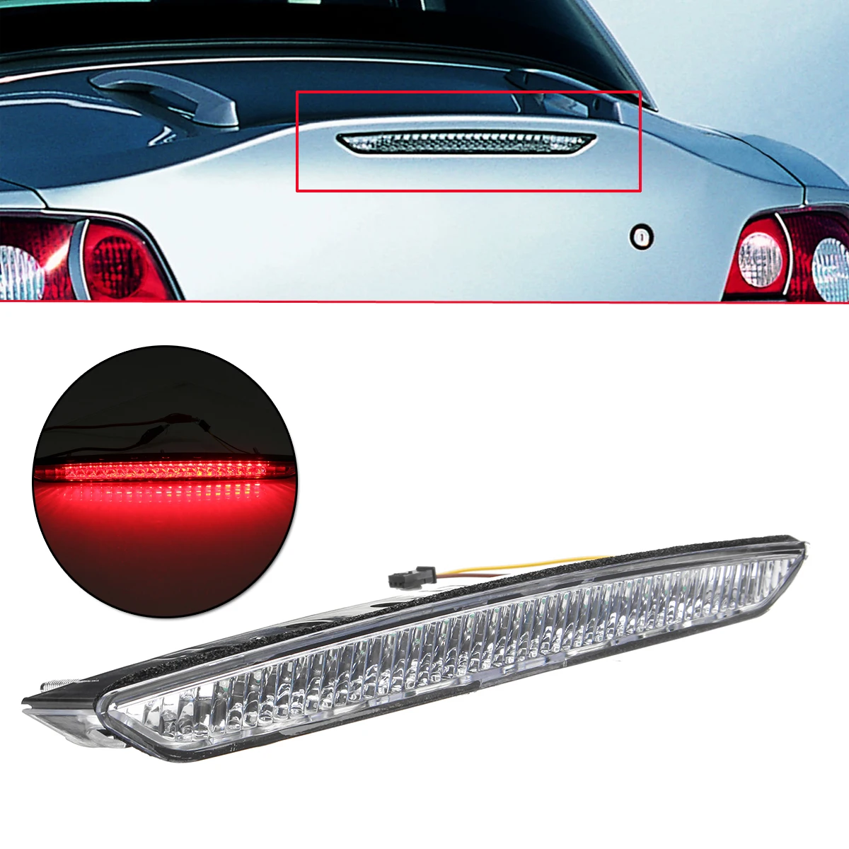 Third White & red Clear tail rear Brake Stop LED light Rear lamp in signal lamp car Fit For Genuine Trunk for BMW Z4 E85 03-08
Third White & red Clear tail rear Brake Stop LED light Rear lamp in signal lamp car Fit For Genuine Trunk for BMW Z4 E85 03-08