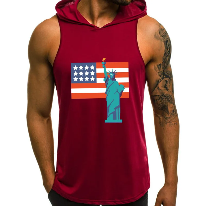 Mens Tank Top Men's European Size Hooded Solid Color Sports Vest Gym Clothing for Men
Mens Tank Top Men's European Size Hooded Solid Color Sports Vest Gym Clothing for Men
