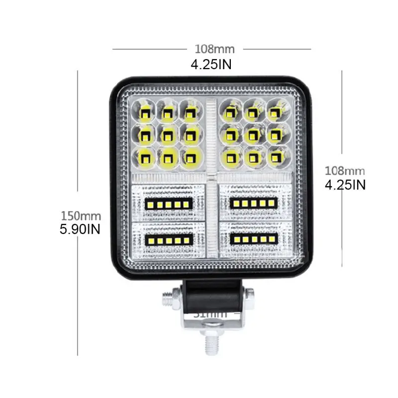 Car Square LED Work Light 117W Off Road Bar Spot Flood Combo Fog Lights Driving Lights for Truck SUV ATV UTV Pickup
Car Square LED Work Light 117W Off Road Bar Spot Flood Combo Fog Lights Driving Lights for Truck SUV ATV UTV Pickup