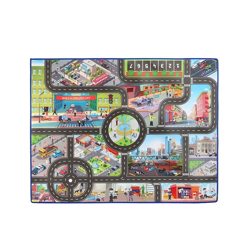 130*100cm Large City Traffic Play Mat Collapsible Play Blanket Pad Rug Multifunctional Picnic Mat Play Game Indoor Outdoor Mat
130*100cm Large City Traffic Play Mat Collapsible Play Blanket Pad Rug Multifunctional Picnic Mat Play Game Indoor Outdoor Mat