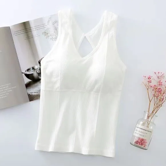 Anti-glare belt chest pad, hollow back, sexy inside and outside wear beautiful back camisole XYWJ9
Anti-glare belt chest pad, hollow back, sexy inside and outside wear beautiful back camisole XYWJ9