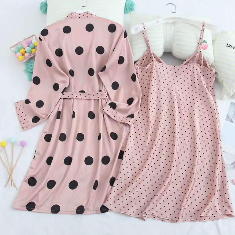 Wmyqdlq Two-Piece Nightgown With Chest Pad Ladies Ice Silk Sweet Nightdress Spring Style V-Neck Sexy Sling Home Service Pyjamas
Wmyqdlq Two-Piece Nightgown With Chest Pad Ladies Ice Silk Sweet Nightdress Spring Style V-Neck Sexy Sling Home Service Pyjamas