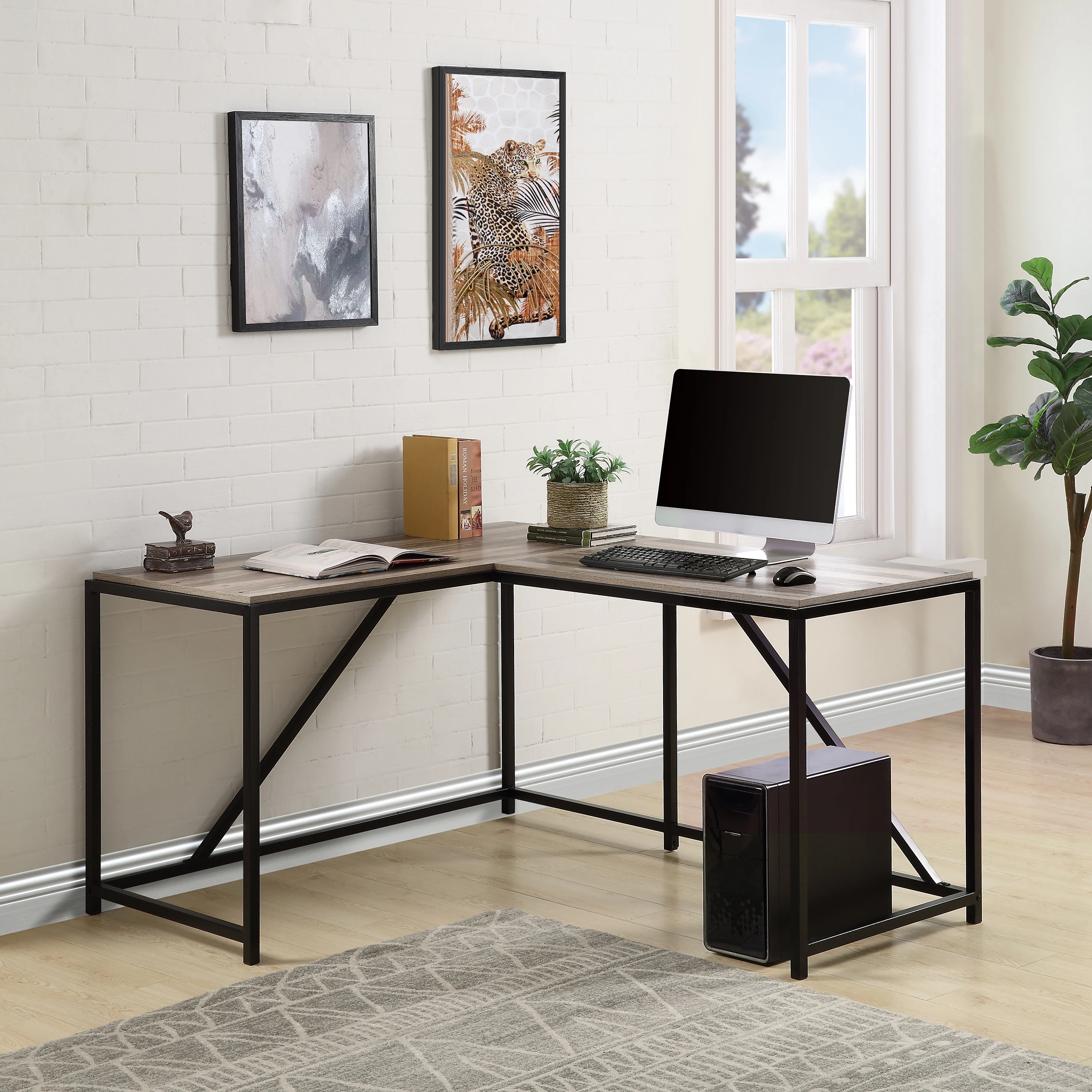 L Style Computer Desk Multi-Fuctional Offuce Table Modern Writing Desk Easy To Assemble Table
L Style Computer Desk Multi-Fuctional Offuce Table Modern Writing Desk Easy To Assemble Table