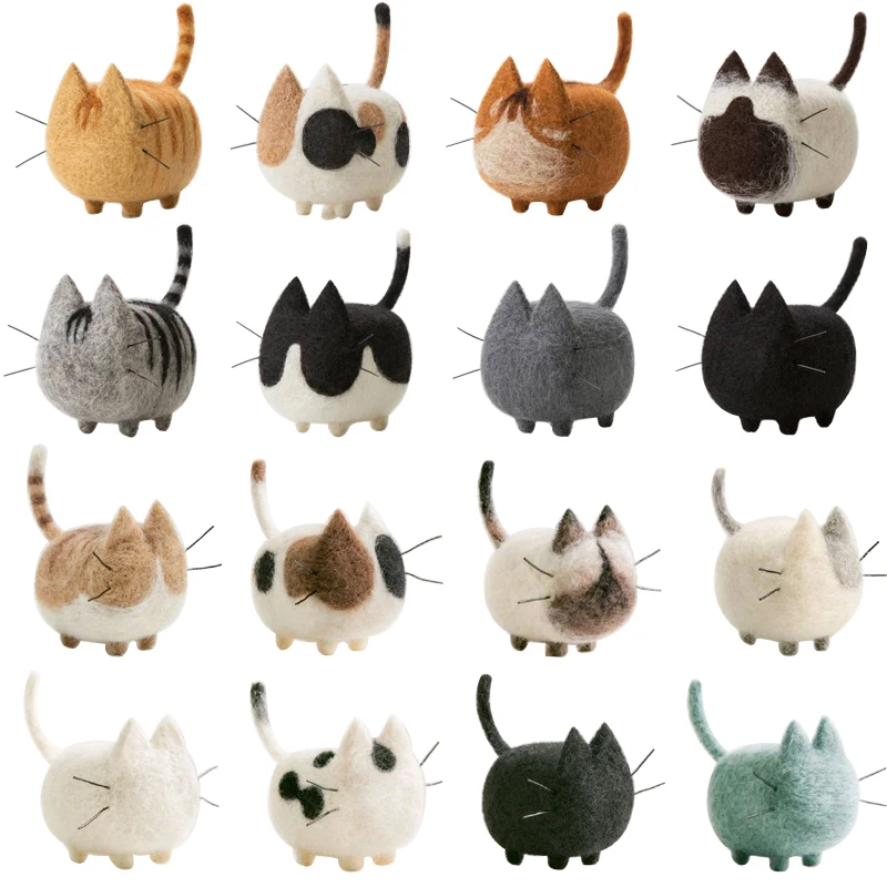 Wool Felt Handmade Animal Felt Craft Toy No Face Cat Siamese Shorthairs Needle Felted Animals Material Package Christmas Felt
Wool Felt Handmade Animal Felt Craft Toy No Face Cat Siamese Shorthairs Needle Felted Animals Material Package Christmas Felt