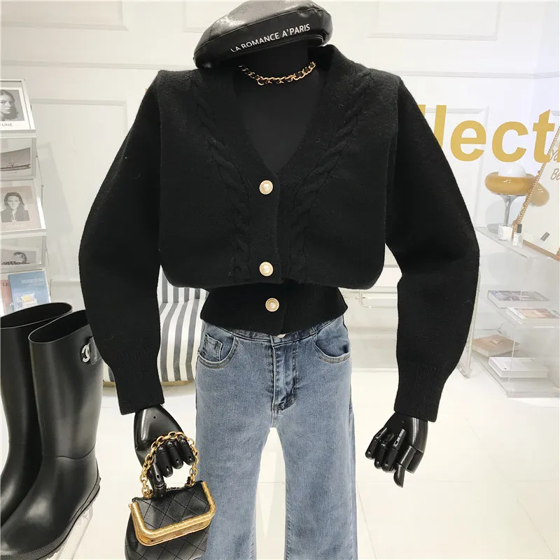Knitted cardigan Women's Spring 2021 New Temperament Slim Sweater Coat Short Slim Versatile Top
Knitted cardigan Women's Spring 2021 New Temperament Slim Sweater Coat Short Slim Versatile Top