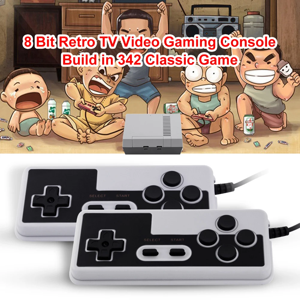 Retro TV Video Gaming Console with Wired Controller Build in 342 Classic Gaming Gamepads TV Family Controller Player for NES
Retro TV Video Gaming Console with Wired Controller Build in 342 Classic Gaming Gamepads TV Family Controller Player for NES
