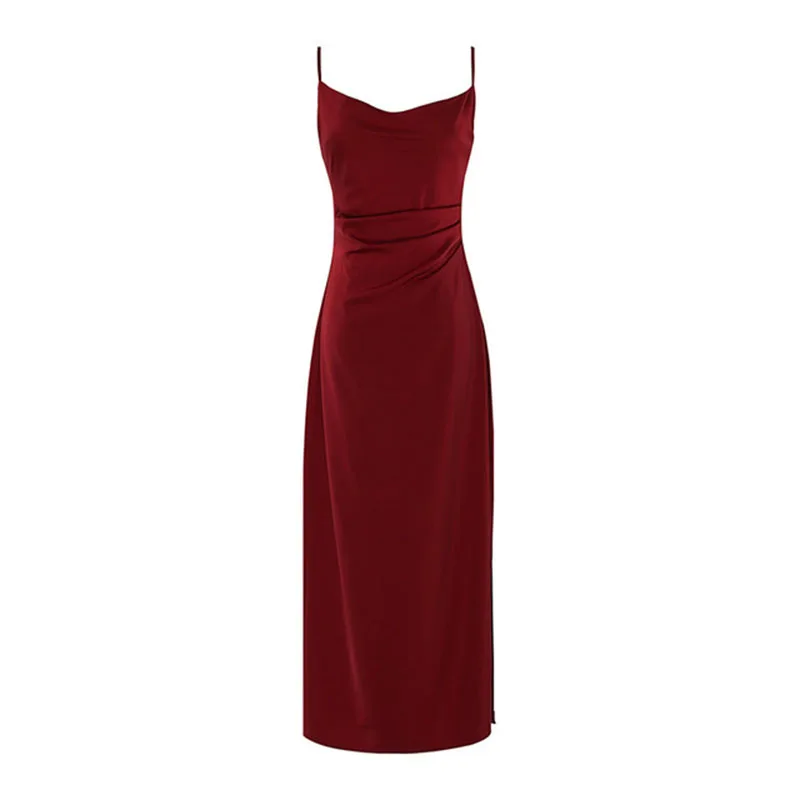 2021 new Summer Vintage Women Satin Slip Dress Spaghetti Strap Side Slit Black Silk Sexy Long Party Dress
2021 new Summer Vintage Women Satin Slip Dress Spaghetti Strap Side Slit Black Silk Sexy Long Party Dress